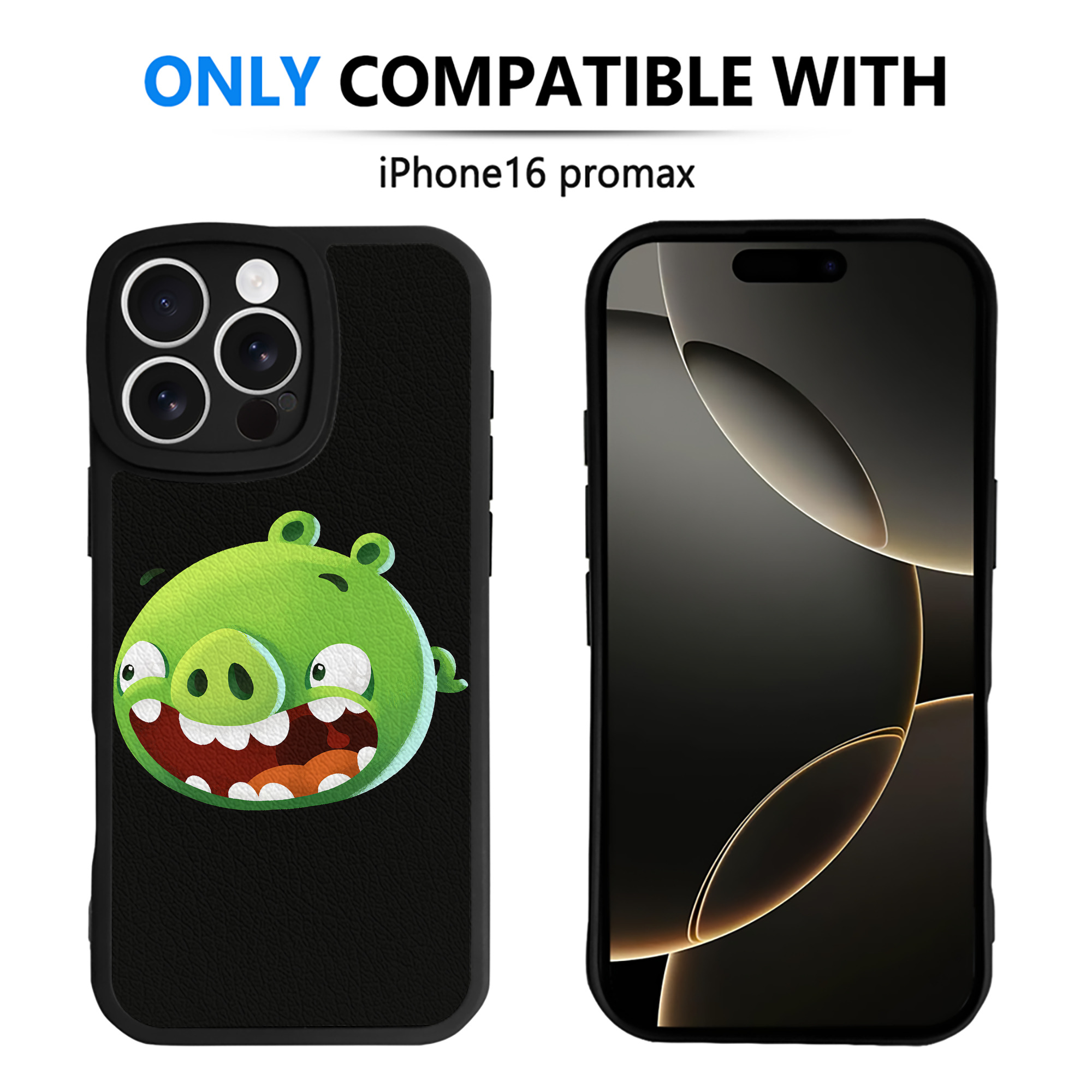 （画像用） Angry Birds アングリーバード 【iPhone 16シリーズ対応】シリコンスマホケース（レザー調） 材質：シリコン